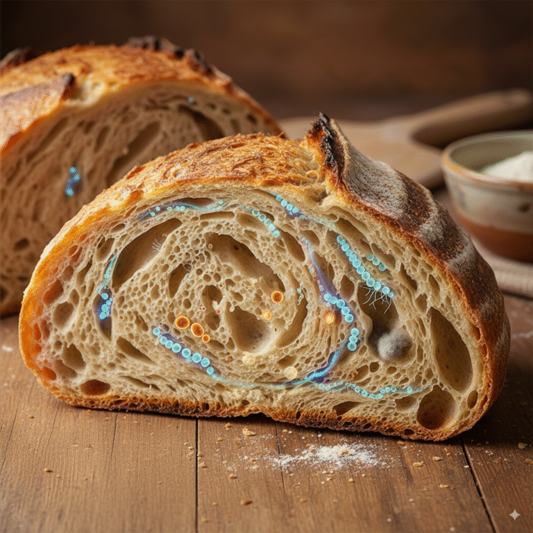 Sliced loaf of bread