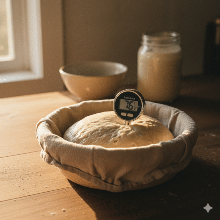 Sourdough temperature testing
