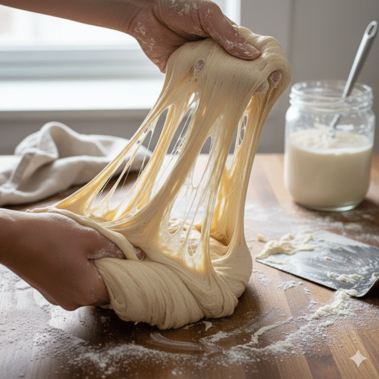 sourdough too sticky