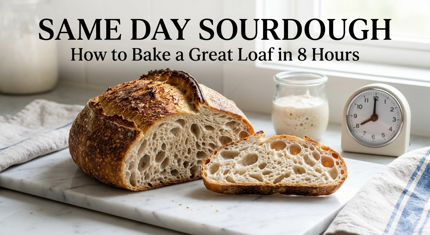 Same Day Sourdough: How to Bake a Great Loaf in 8 Hours