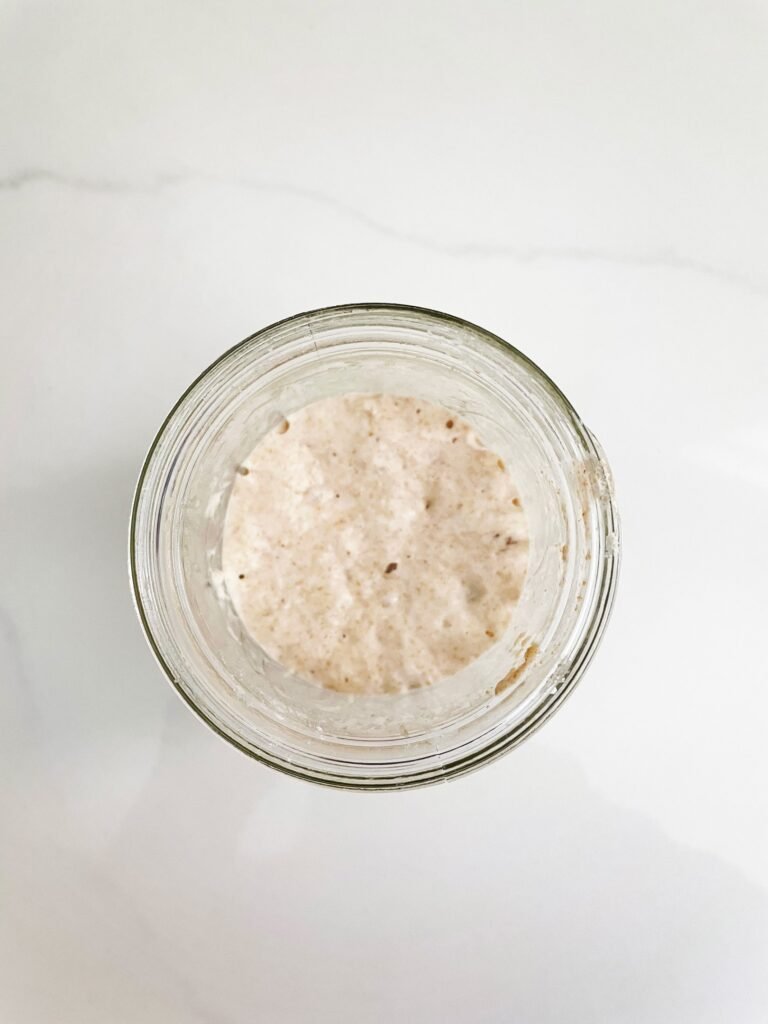 Sourdough Starter in a jar